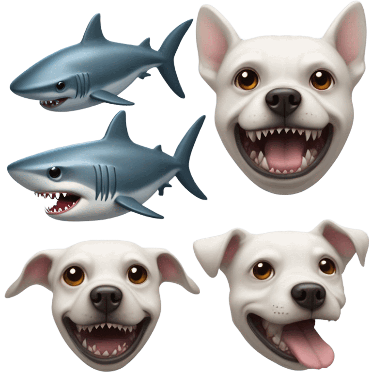 dog shark  emoji