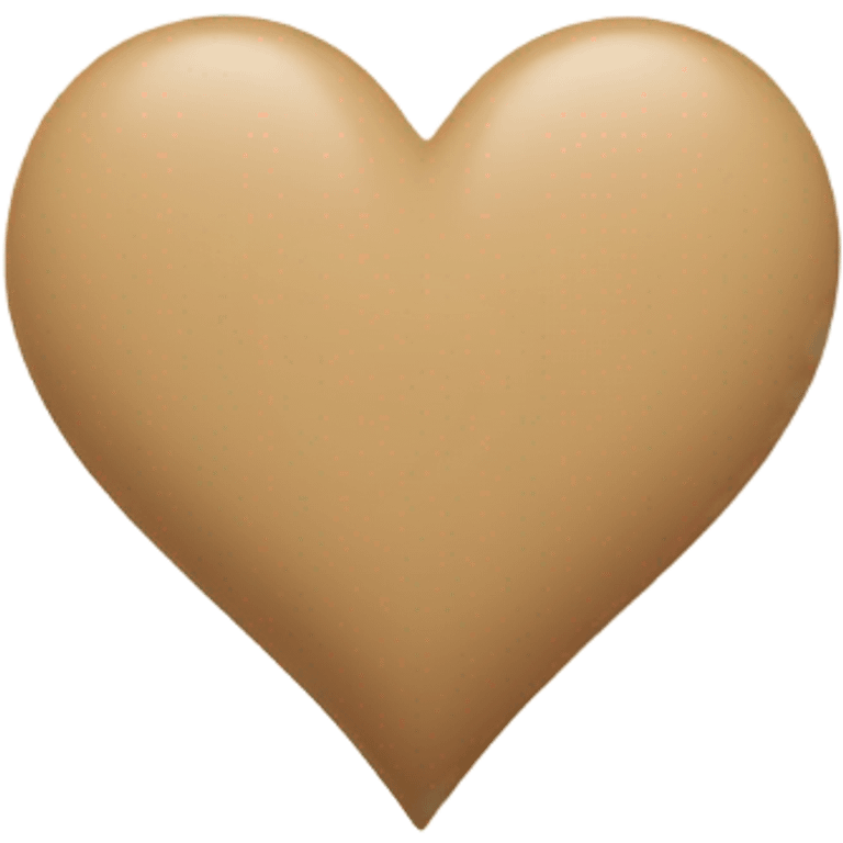 Beige heart emoji