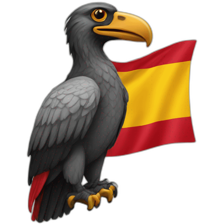 Condor and Spanish flag emoji