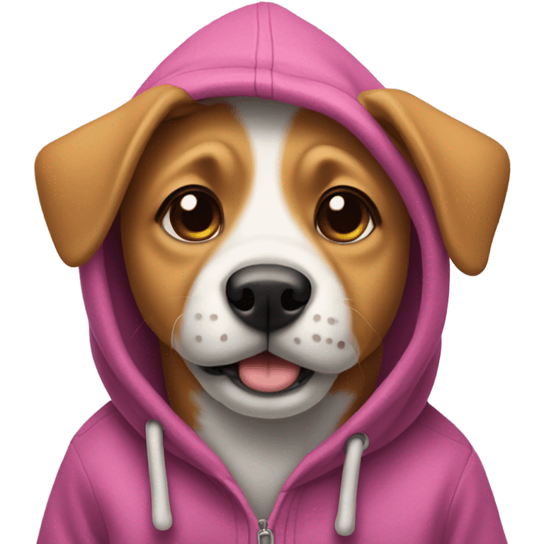 Dog in hoodie emoji