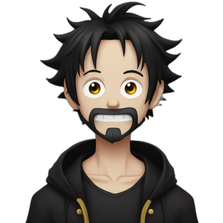 goth Luffy emoji