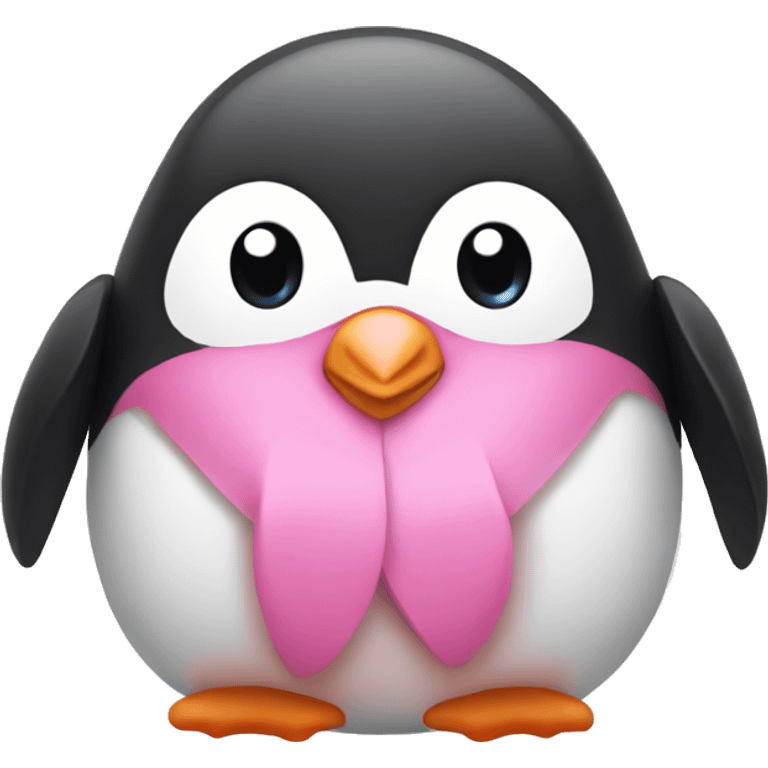 Pink Penguin emoji