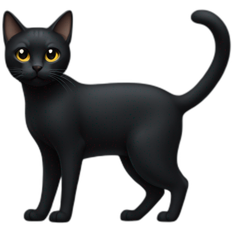 no-tail-black-cat-full-body emoji