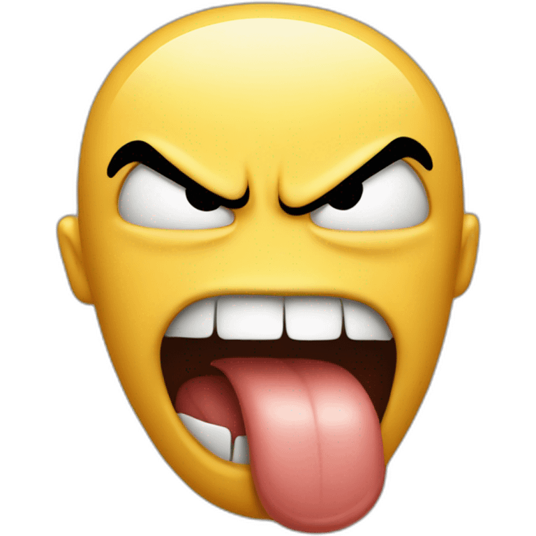 Tongue angry  emoji