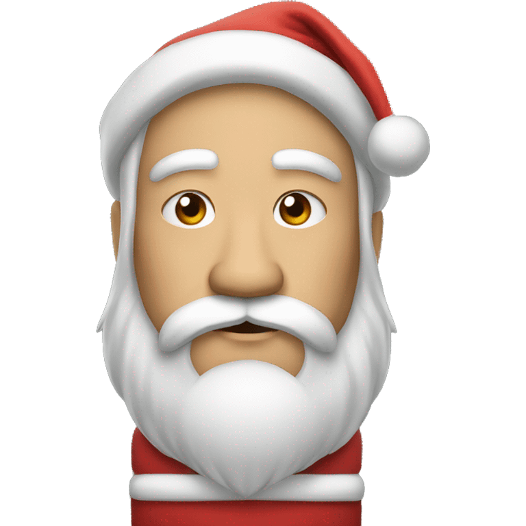 xiansheng serious santa emoji