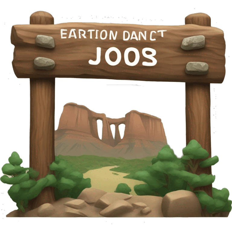 National park sign emoji