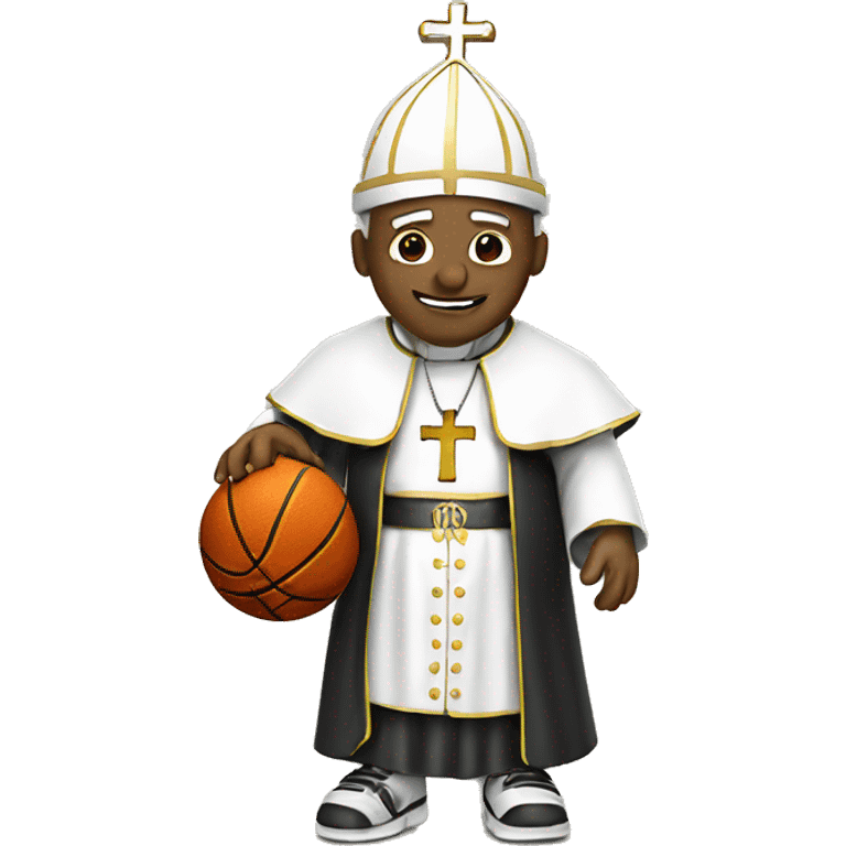 pope playing basketball  emoji