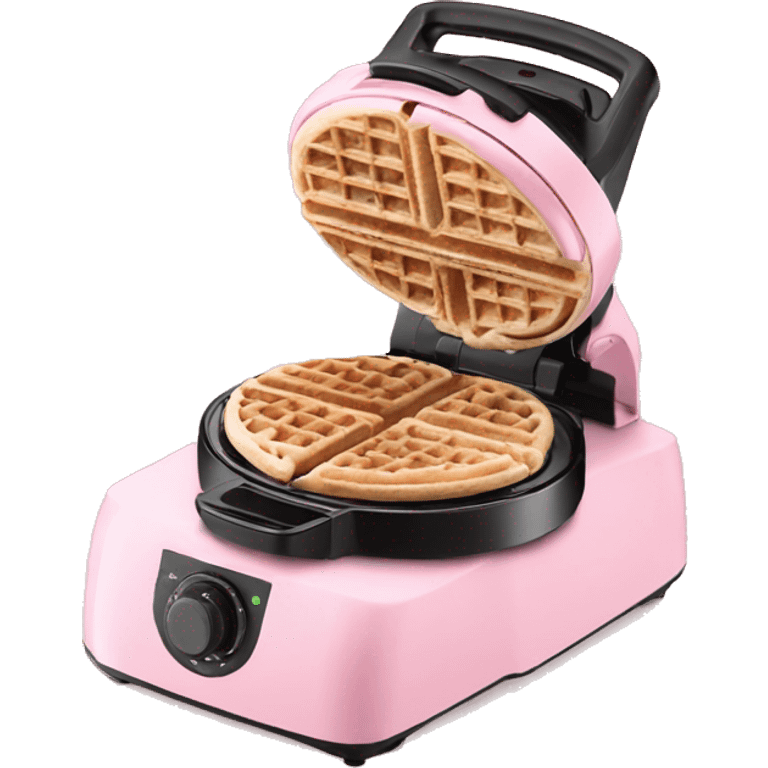 Light pink mini waffle maker emoji