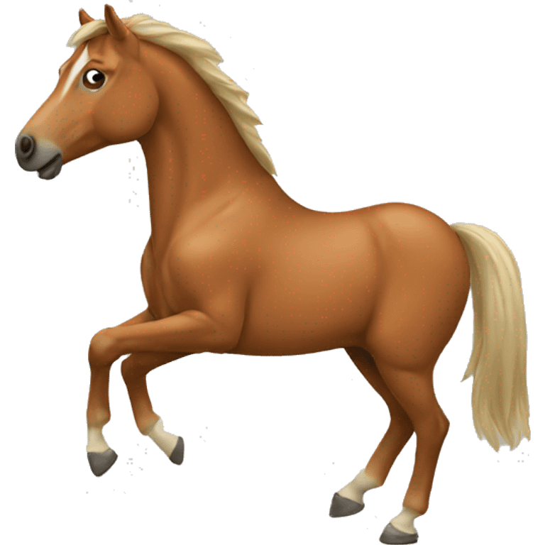 Horse with 3 legs emoji