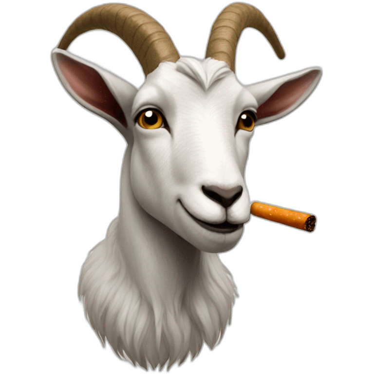 goat smoking emoji