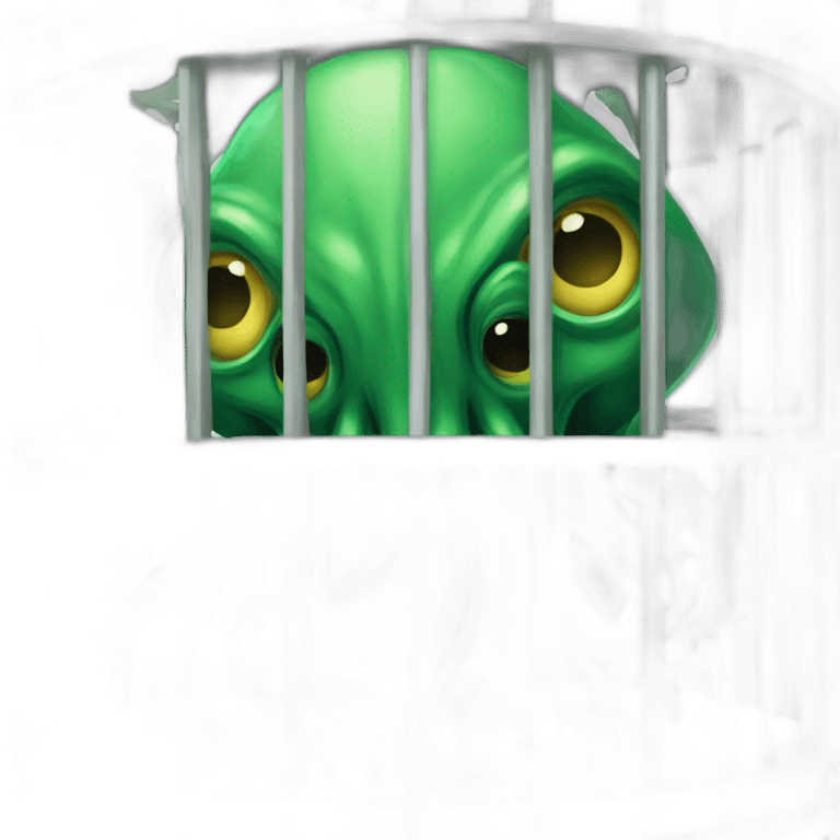 cthulhu in a cage open doors emoji