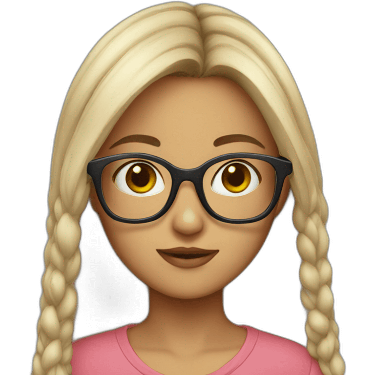 Girl glasses  emoji