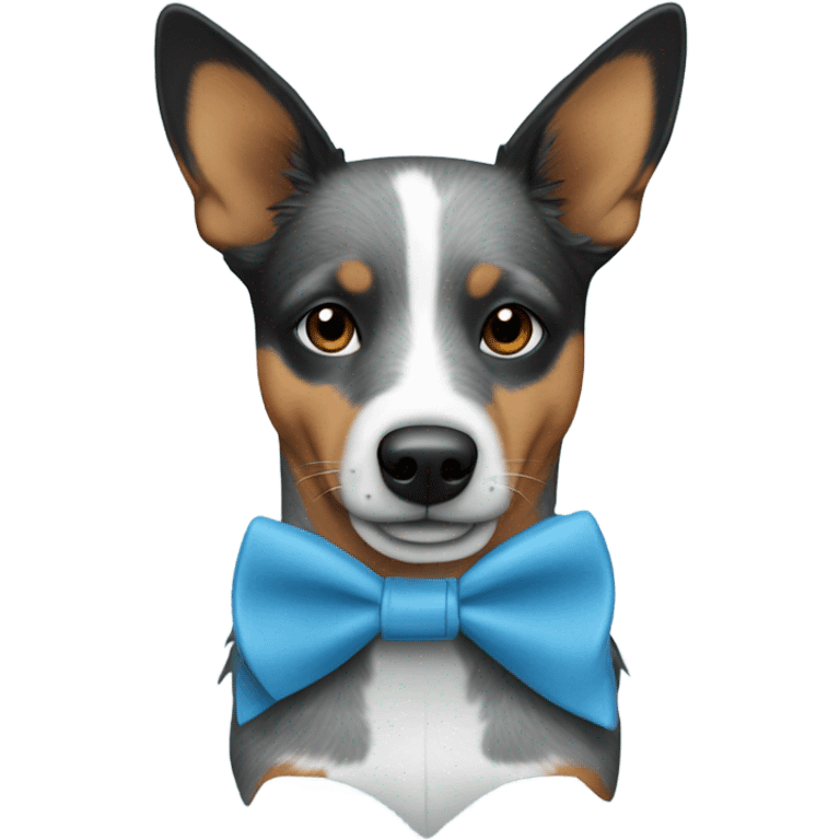 Blue Heeler in blue heels emoji