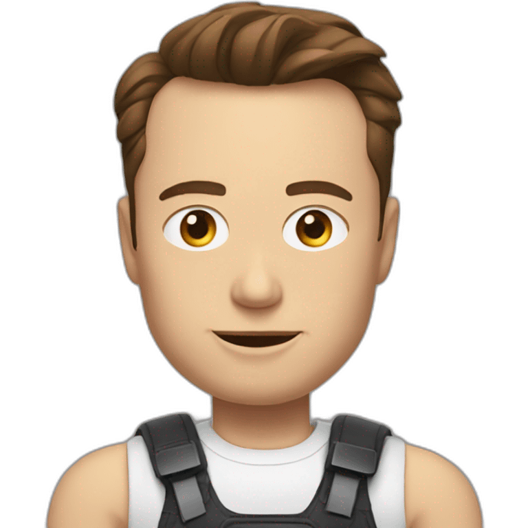 Elon musk doing the griddy emoji