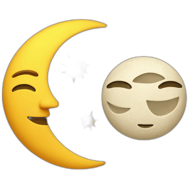 moon and sun emoji