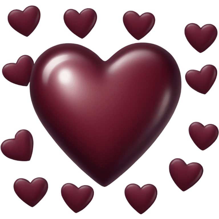 Burgandy heart emoji