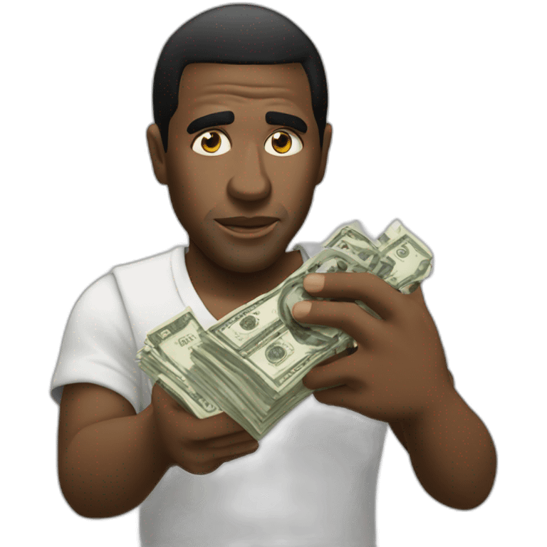 scarface with money in his hand emoji