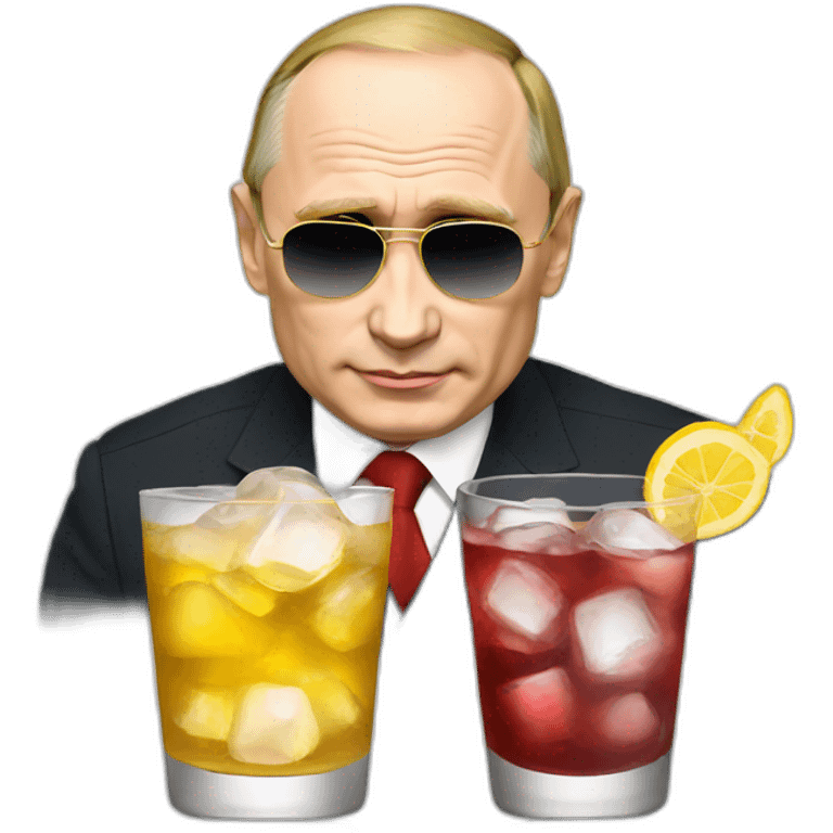 Putin and vodka emoji