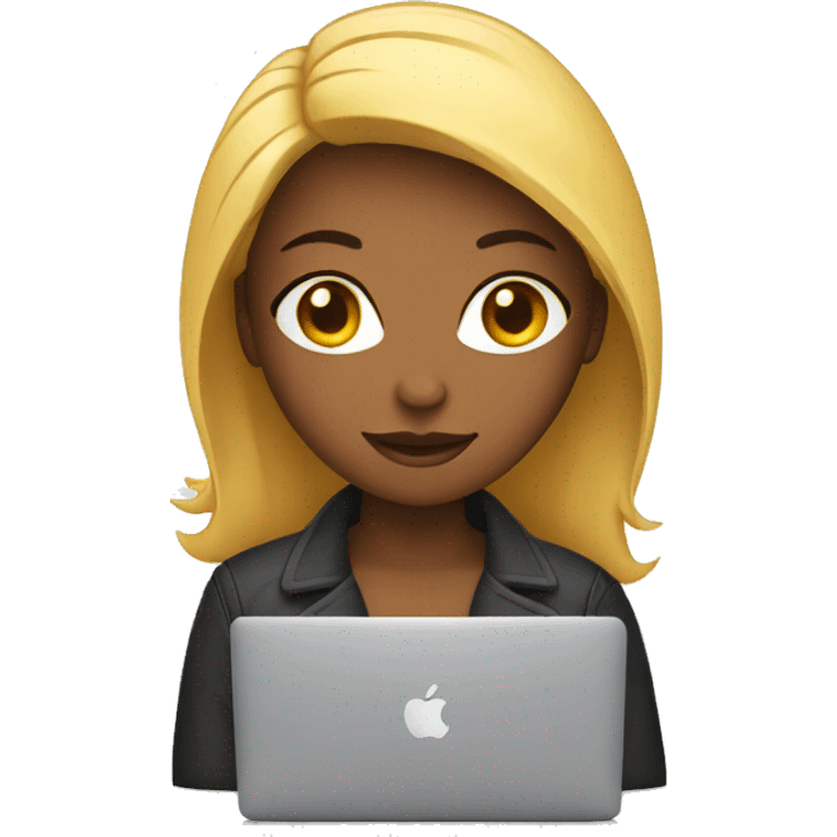 Women MacBook emoji