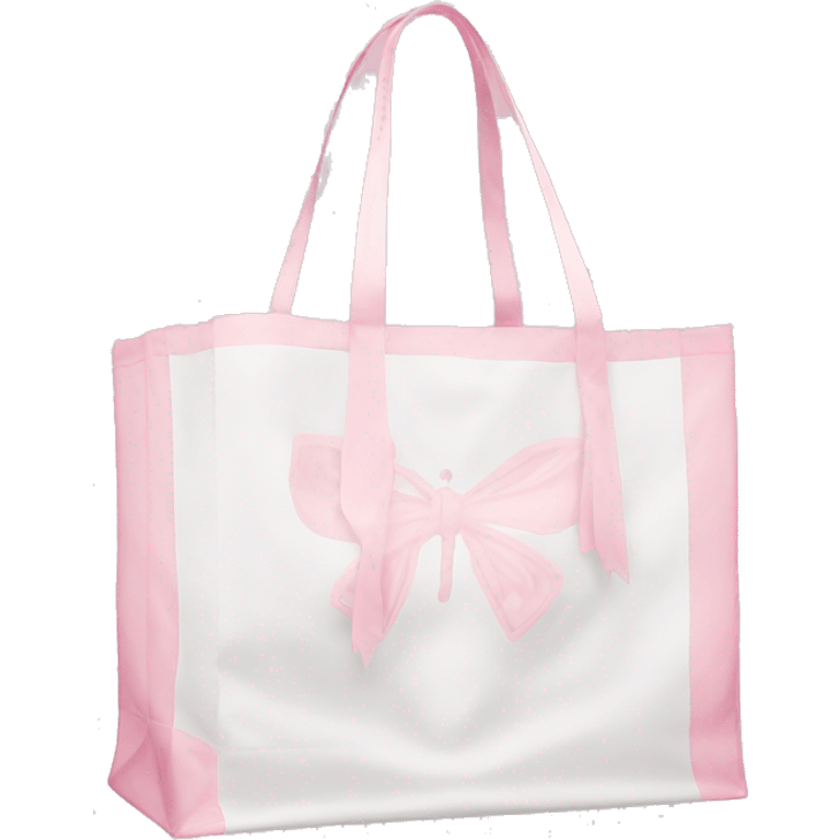 soft white pink Victoria Secret Shopping Bag emoji