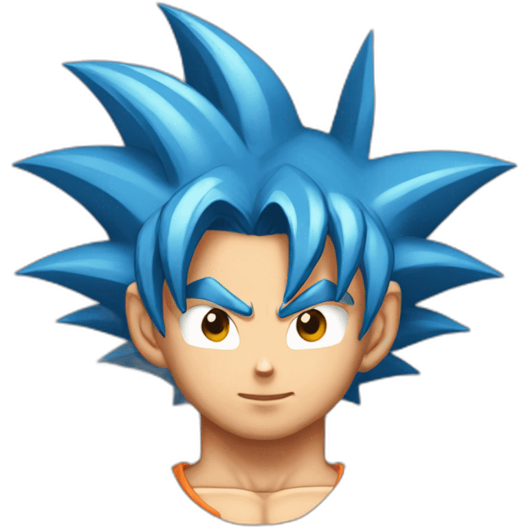 goku super saian blue emoji