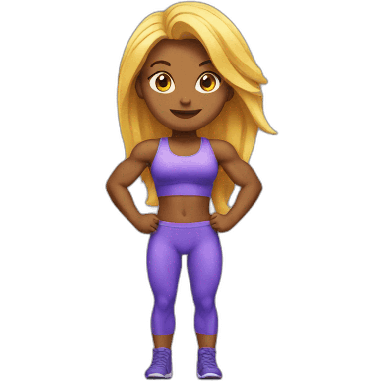 Bodybuilder girl emoji