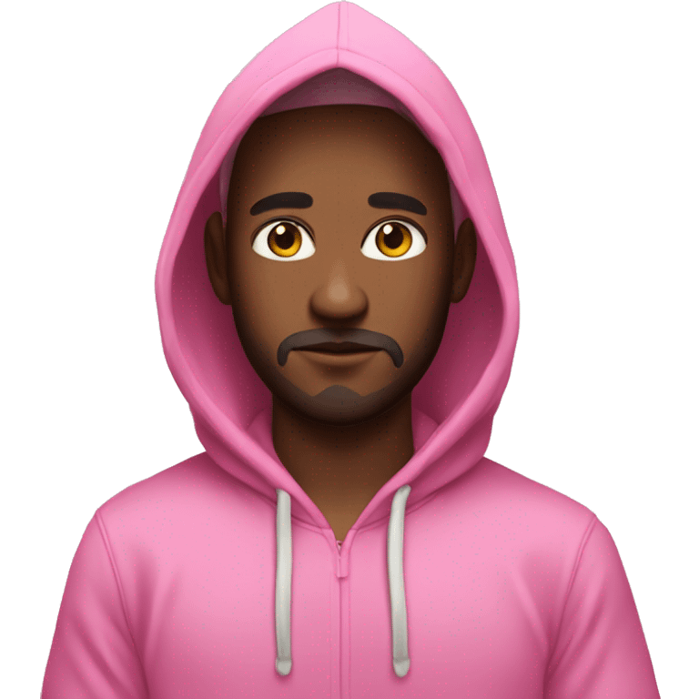 leon with a hoodie pink emoji