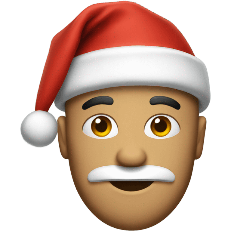 Mike in Santa hat emoji