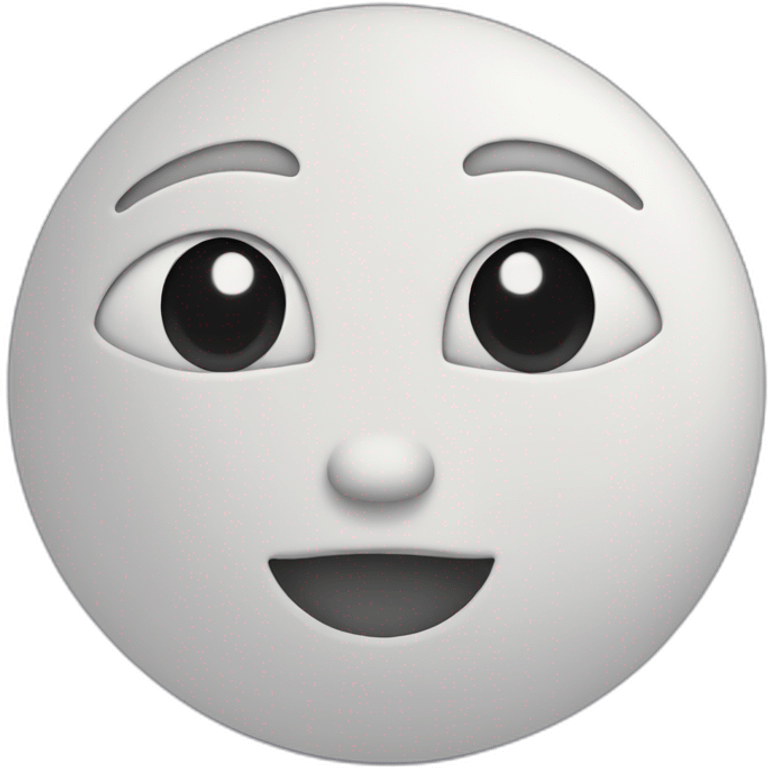 Lune en ceur emoji