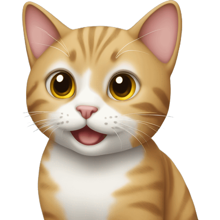 cat learning english emoji