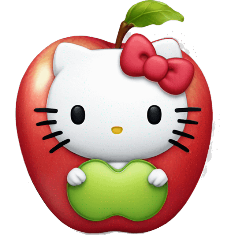 Hello Kitty Apple  emoji