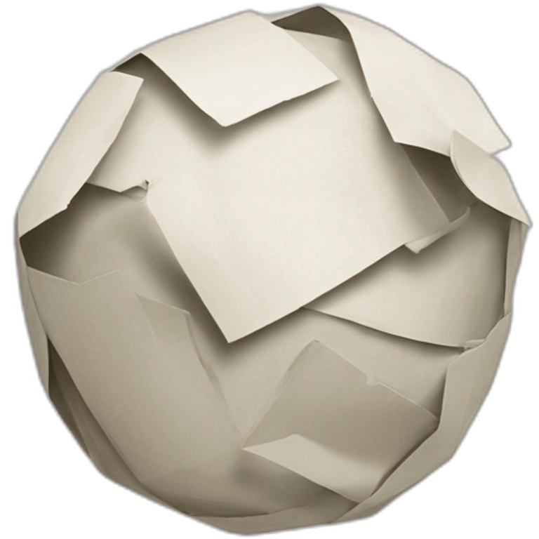 paper ball trash emoji