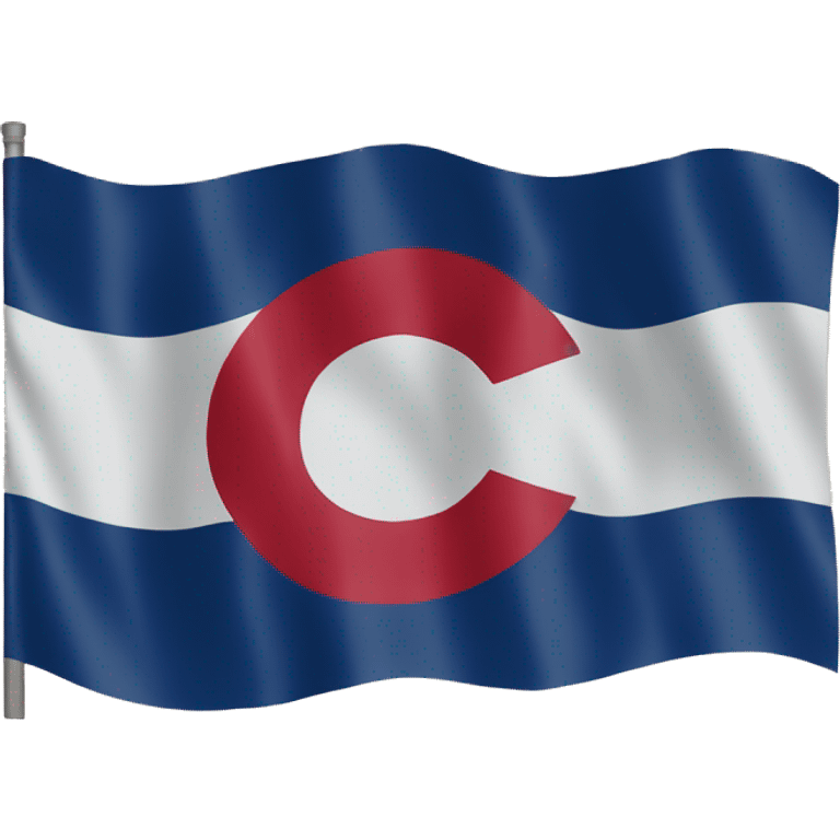 Real flag of Colorado emoji