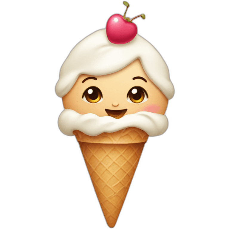   Baby with ice-cream  emoji