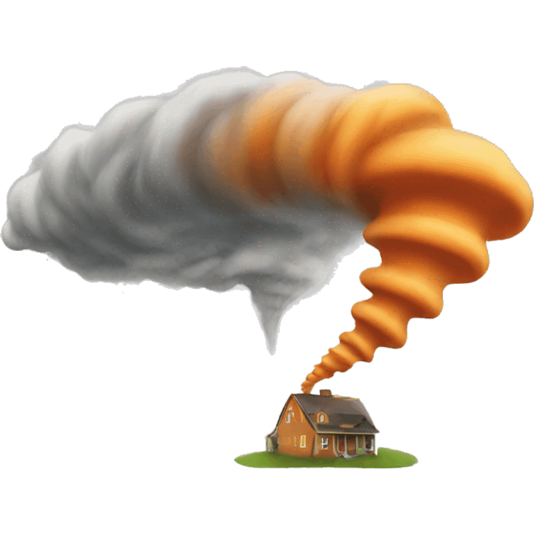 Tornado arancione emoji