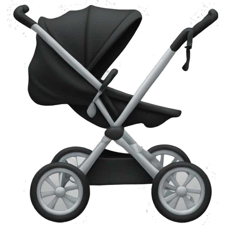 Black stroller emoji