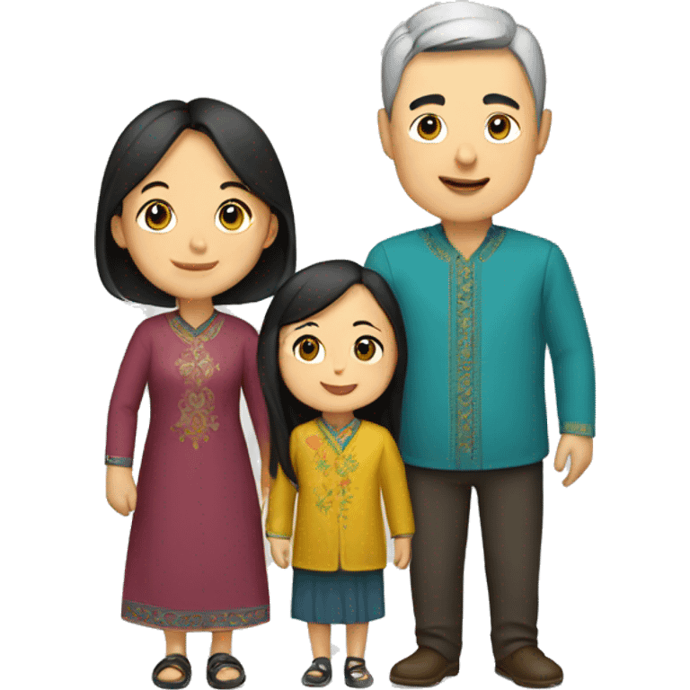 Kazakh family emoji