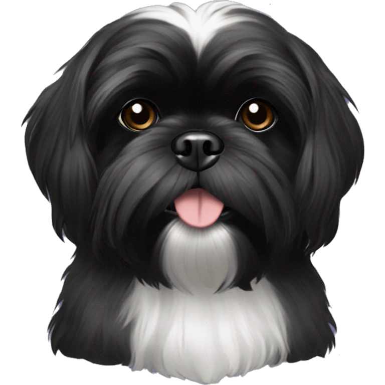 All black shih tzu  emoji