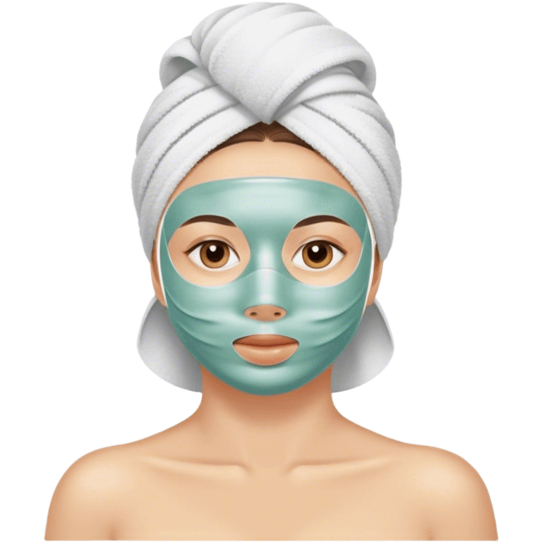 Spa day facial emoji