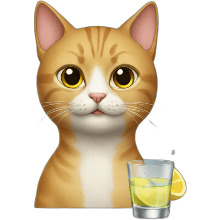 cat drinking vodka emoji