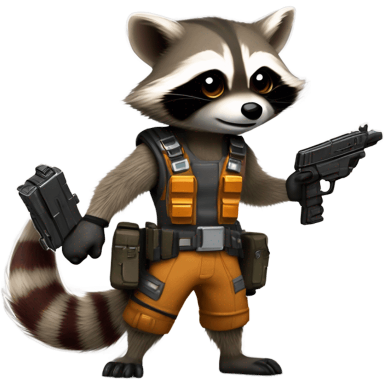 Rocket raccoon emoji