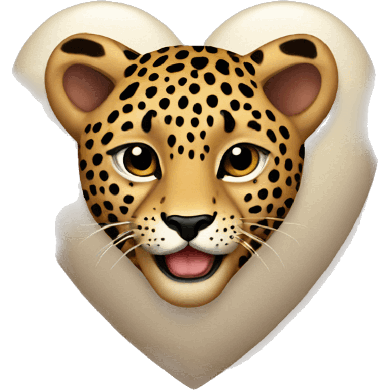 leopard heart emoji