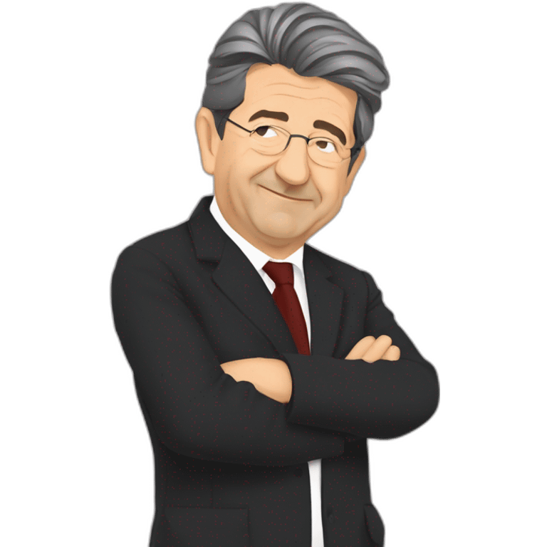 Jean Luc melenchon flat design emoji