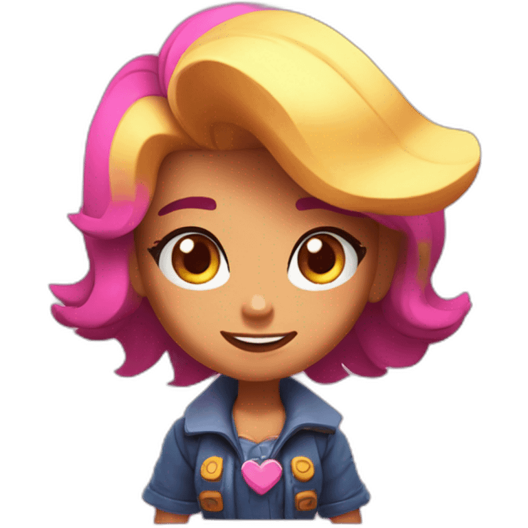 Maisie dans Brawl Stars avec un coeur emoji