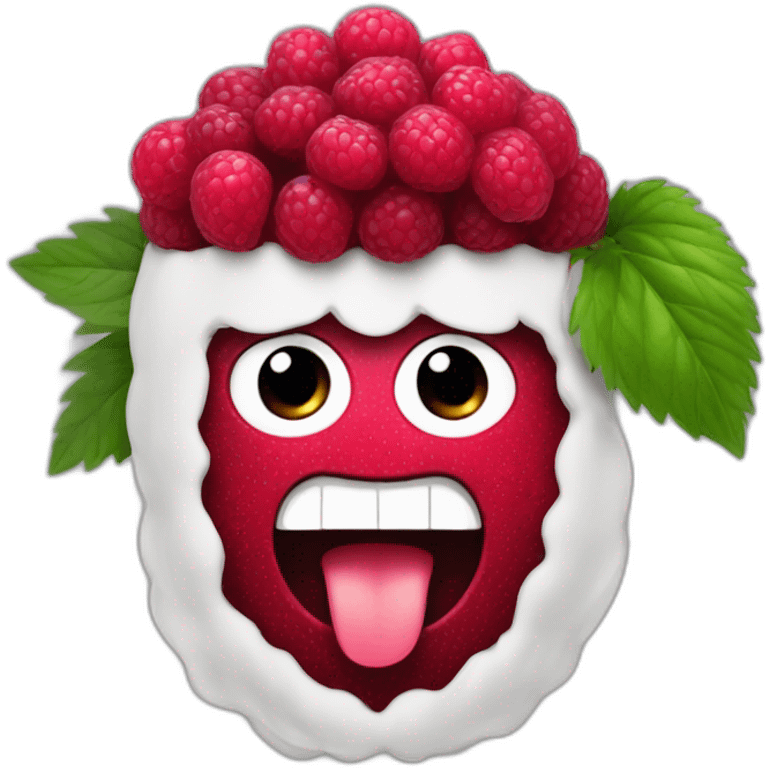 une Framboise emoji