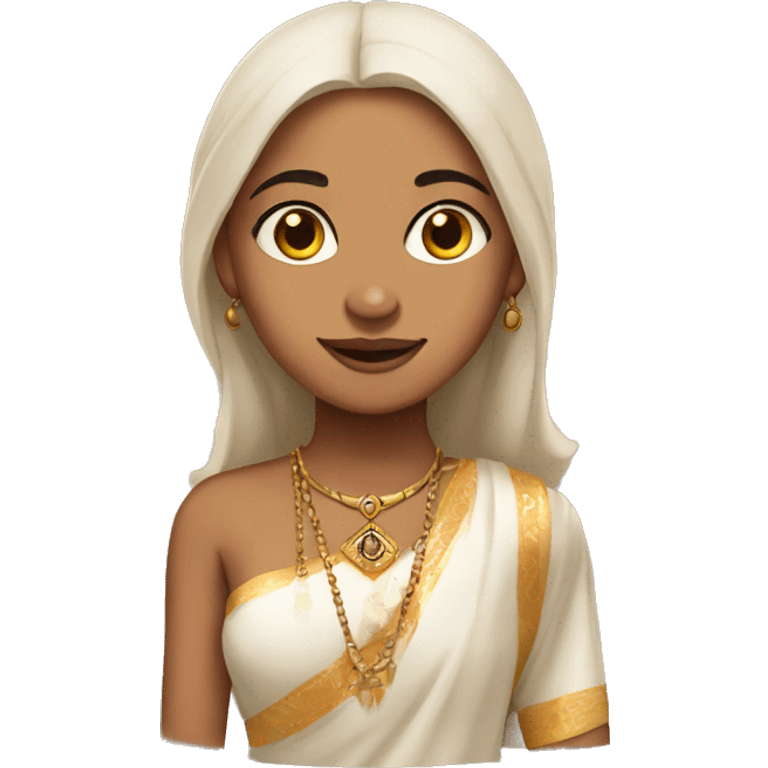 Light skinned indian girl emoji