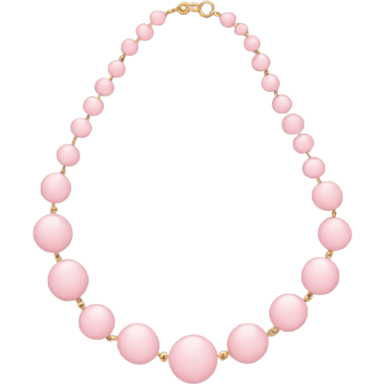 soft pink necklace  emoji