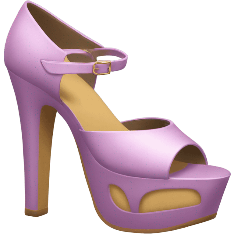 Exagerated platform heels emoji