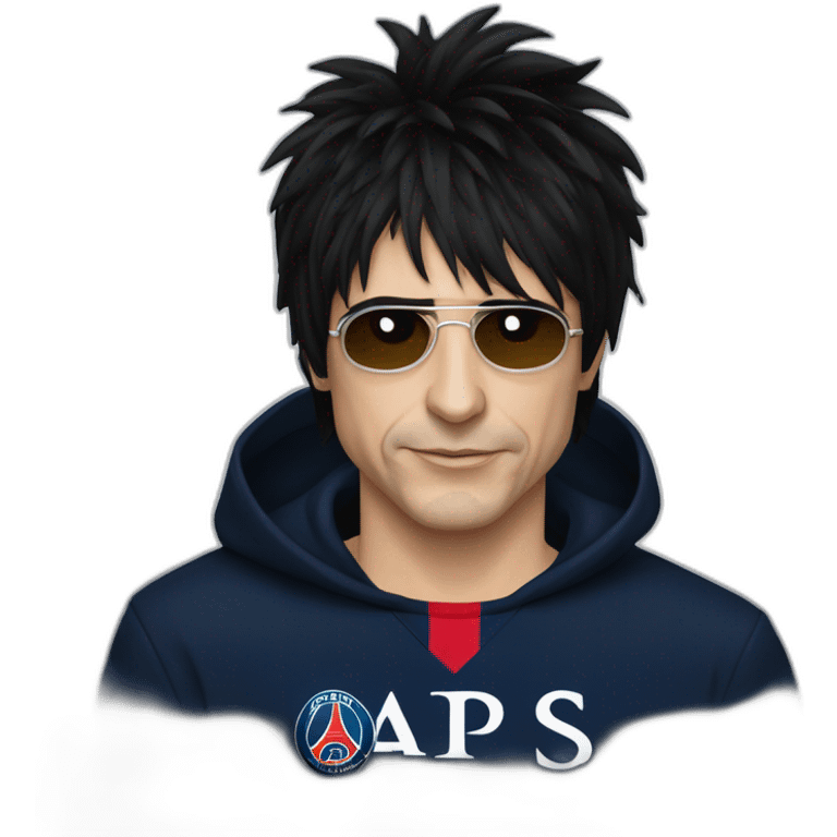 nicola sirkis wearing a PSG shirt emoji