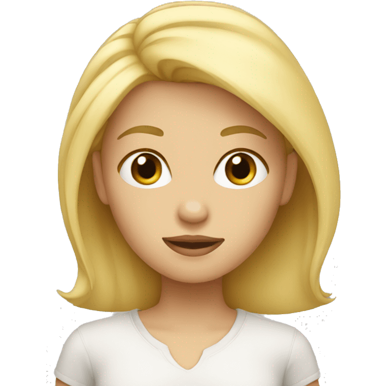 Blond girl  emoji